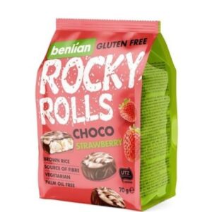 Benlian rocky rolls Choco strawberry 70g