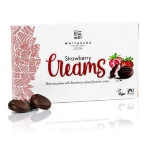 Whitakers chocolates strawberry Dark chocolate 150g