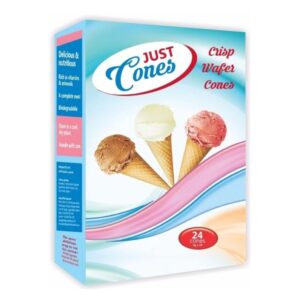 just cones  crisp wafer multi-coloured cones 7g ×24