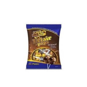 Ama Bom Bom Eclairs pops Chocolate Toffee 900g ×50