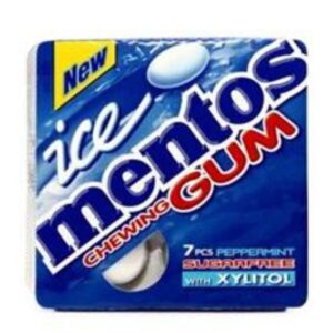 Mentos chewing gum ice peppermint sugar -free13g×9