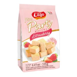 Home Lago mini party strawberry wafer 120g