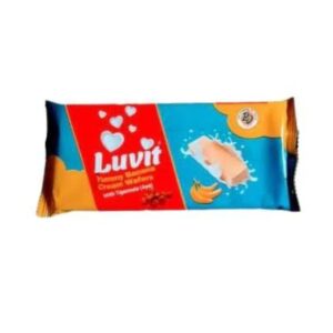 Luvit yummy Banana cream wafers with tigernut 35g
