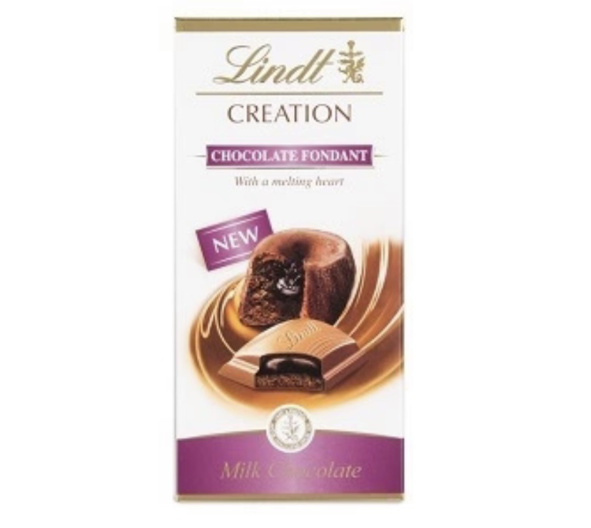 Lindt Creation Milk Chocolate
Fondant 100 g Img 8772