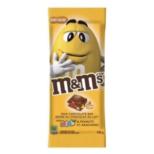M & M's Milk Chocolate Bar With Minis & Peanuts 110.6 g