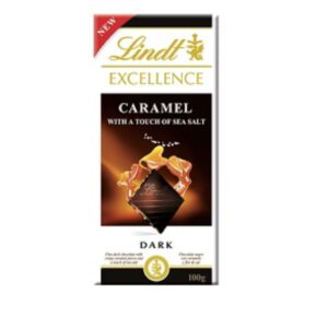 Lindt Excellence Dark Chocolate
Caramel With Sea Salt 100 g