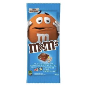 M & M's Milk Chocolate Bar With Minis & Crisp Rice 107.7 g