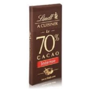 Lindt A Cuisiner Le 70 Percent Cacao
Intense Chocolate 180 g