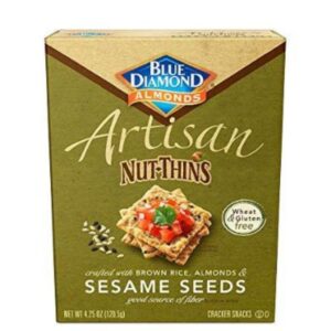 Blue diamond Almond Artisan Nut-Thins crackers snacks 120.5g